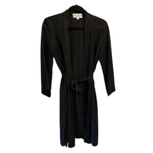 Brenda Beddome  black coat cardigan robe size S